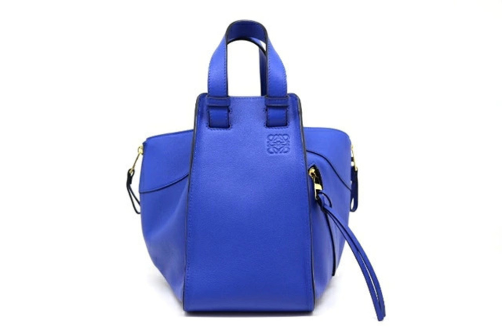 Loewe Bag Shoulder Hammock Calf Blue